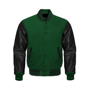 Chaqueta Varsity Unisex Personalizada OEM, Cortavientos, Transpirable, Informal, de Invierno, Bordada, con Cierre de Botones, de Alta Calidad - Product Image 5