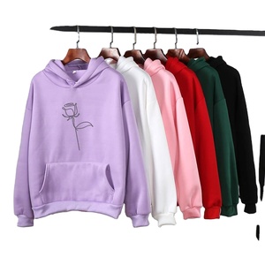 Customized Printed Solid Hooded Waterproof Breathable Lined Winter Pullover Streetwear <b>Hoodie</b> 100% Cotton Wholesale <b>Women's</b> - Product Image 6