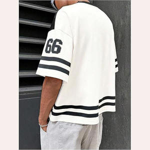 Maillot de football américain personnalisé pour homme, en maille, uniforme d'été, poids lourd, 100 % polyester respirant, options grandes tailles, personnalisable - Product Image 3