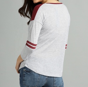 American Style Two-Tone <b>Raglan</b> Short Sleeve T Shirt <b>Top</b> Gym/Sport Everyday Comfortable soft T Shirt For Exercise regimen - Product Image 5