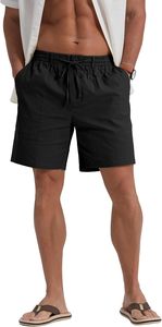 Shorts décontractés en coton tricoté pour hommes, taille élastique avec cordon de serrage, shorts de plage d'été, shorts personnalisés avec logo, fournisseur en gros - Product Image 4