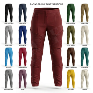 Pantalon de moto pour homme, pantalon de motard blindé et protecteur, tissu extensible respirant avec protections pour les genoux, pantalon de course moto - Product Image 1