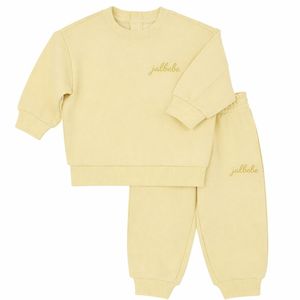 JALBEBE Set di Abbigliamento Unisex per Neonati, Manica Lunga, 95% Misto Cotone, Pantaloni Jogger Tinta Unita, Due Pezzi, Felpa per Tutte le Stagioni - Product Image 3