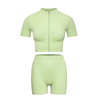 Conjuntos Deportivos Reversibles y Transpirables para Mujer, Tallas Grandes, Ecológicos, para Gimnasio y Fitness, Dos Piezas, Top de Yoga y Leggings de Cintura Alta