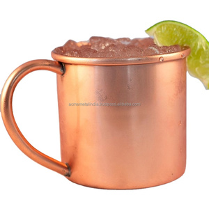 Tazas de mula de Moscú de cobre en espejo pulido acabado perfecto para la cena vajilla cocina elegante bebida Artículos para servir con estilo - Product Image 1