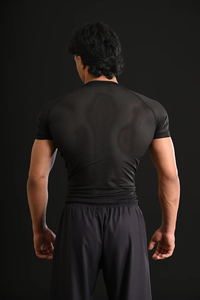 Black Men's Short Sleeve Crew Neck T-Shirt with Dragon Print Logo Embroidery Feathers Quick Dry <b>Polyester</b> Elegant Casual Wear - Product Image 4