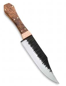 Herramienta Artesanal de Acero Forjado con Mango de Madera de Burl, Pieza Ejecutiva de Exhibición - Product Image 4