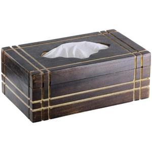 Caja de pañuelos de madera vintage de lujo, dispensador de servilletas de madera tallada retro, para decoración del hogar, hotel u oficina. - Product Image 1