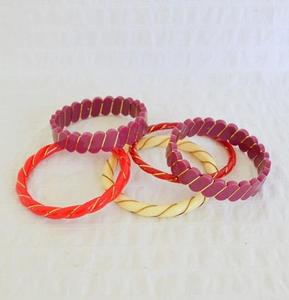 Las Mejores Pulseras de Resina Trenzada de Moda en Azul, Negro y Gris con Detalles en Dorado, Joyería de Moda Unisex para Fiestas y Bodas - Product Image 4