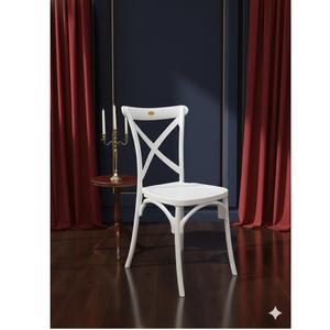 Silla Moderna de Plástico Impermeable para Restaurante, Cafetería, Mocha, para Uso en Exteriores - Product Image 1