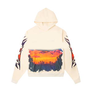 For Unisex Hooded Sweatshirt Sublimation Print Streetwear Regular Fit Regular Sleeve Knitted <b>Fabric</b> 100% Cotton <b>Retro</b> - Product Image 3