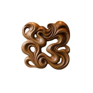 Sculpture murale en bois faite à la main, style Art déco unique, décoration sculptée pour anniversaire, décoration murale pour la maison, fête de Diwali - Product Image 1