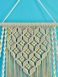 2Tier Macrame Wall <b>Shelf</b> with Wooden <b>Shelves</b> Bohemian Hanging Plant Display Butterfly Handmade Hanging <b>Shelf</b> for Home Decoration - Product Image 4