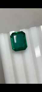 Émeraude naturelle zambienne de forme coussin, couleur supérieure, qualité de verre élevée, pierre précieuse en vrac pour la création de bijoux pour elle - Product Image 5