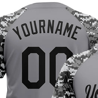 Jersey Baseball Merah Dewasa Unisex Ulang Tahun ke-5 Bermotif Lengan Pendek Poliester Regular Fit Kancing Depan Bernapas Dapat Disesuaikan Tim