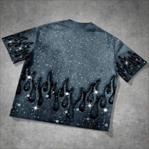 Camiseta de algodón grueso personalizada para hombre, estilo urbano, con estampado gráfico DTG, talla grande, ropa de verano, Raim Stone, venta al por mayor. - Product Image 1