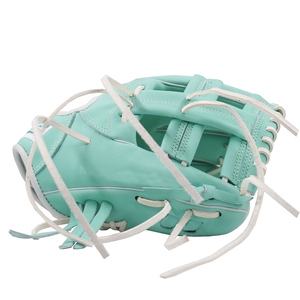 Mint Green Baseball Glove With <b>White</b> <b>Laces</b> Durable Design For Players - Product Image 5