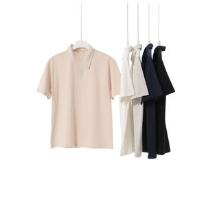 เสื้อโปโลลำลองแฟชั่นทรงหลวม ผ้าฝ้ายพรีเมียม ระบายอากาศได้ดี เหมาะสำหรับเล่นกีฬา ดีไซน์ทันสมัย - Product Image 2