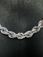 Collier chaîne en argent sterling 925 massif plaqué, style hip-hop unisexe, à porter au quotidien, bijoux en alliage de zinc, cadeau