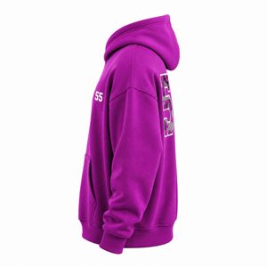 เสื้อฮู้ดดี้โอเวอร์ไซส์สุดฮิต ผ้าคอตตอนฟลีซพรีเมียม สตรีทแวร์ ขายส่งจากโรงงานโดยตรง - Product Image 3