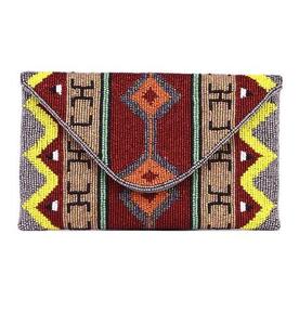 Nuevo Bolso de Mano Tipo Clutch 2026 Creative Art Zone, Rectangular, con Cuentas de Vidrio Bordadas a Mano, para Mujeres y Niñas - Product Image 1