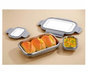 Top Quality Stainless Steel <b>Lunch</b> <b>Box</b> Fruits And Snacks For Leakproof Meal Storage On Sale Price <b>Lunch</b> <b>Box</b> - Product Image 3