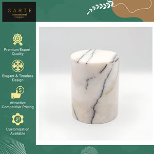 Support de bougie rond en onyx alabastre blanc, fait main, sur mesure, qualité supérieure, vente en gros, décoration intérieure, Pâques - Product Image 4