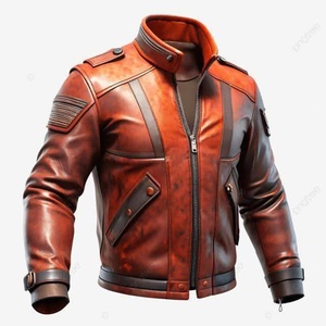 Veste en cuir de haute qualité, élégante et raffinée, pour usage décontracté - Product Image 2