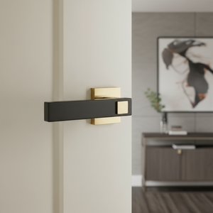 Premium Real Marble Mortise Door <b>Handle</b> Set |Luxury Designer Lever <b>Handles</b> in Antique,Graphite & Gold Finish for Interior Doors - Product Image 4