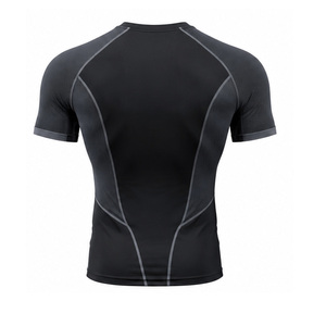 T-shirt de sport pour homme 100% coton, extensible, séchage rapide, respirant, entraînement, vêtements de sport, logo personnalisé, vente en gros - Product Image 2