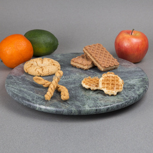 Green Marble 12" Round Cheese Board Cake Board Serving Board Pot Holder <b>Trivet</b> - Product Image 5