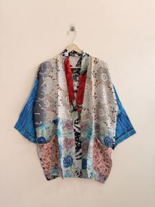 ชุดกิโมโนผ้าไหมขายส่งจำนวนมาก สไตล์วินเทจฮิปปี้ ชุดลำลอง - Product Image 1