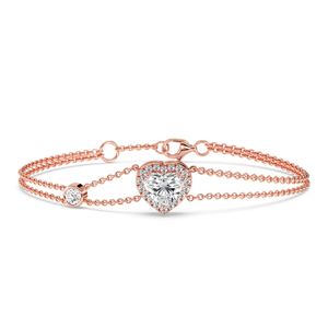 สร้อยข้อมือดีไซน์โซ่คู่รูปหัวใจ - Product Image 6