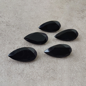 พลอยแบล็คออนิกซ์ทรงหยดน้ำเจียระไนเกรด AAA+ สำหรับทำเครื่องประดับ - Product Image 3