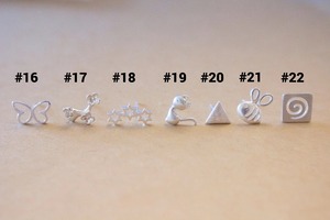 Boucles d'oreilles clous animaux mignons en argent 925 pour femme, bijoux à porter au quotidien, formes chat, lapin, papillon, étoile, arbre - Product Image 4