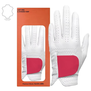 Guantes de Golf de Piel Cabretta al por Mayor, Suaves, Transpirables, Antideslizantes, con Logotipo Personalizado OEM, Unisex, Color Deportivo - Product Image 6