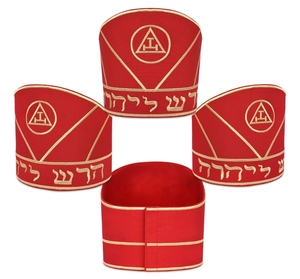Mitre de Chanoine du Rite Royal, Broderie Rouge et Or - Product Image 5