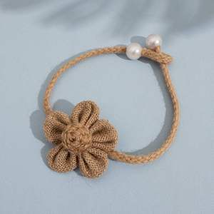 Rustic Style Jute Curtain <b>Tiebacks</b> – Handmade Natural Fiber Curtain Holders for Window Decoration - Product Image 1