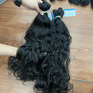 Extensiones de Cabello Humano Vietnamita Virgen de Primera Calidad – Ondulado Natural, Puntas Gruesas y Voluminosas, Proveedor de Fábrica - Product Image 2