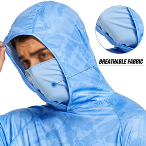 Sublimation Printing Men's Fishing Hoodie Full Sleeves <b>Thumb</b> <b>Hole</b> Design Invinsible Pocket Breathable Pullover Fishing Hoodie - Product Image 4