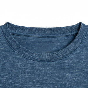 T-shirts de sport personnalisés en maille tricotée écologiques à séchage rapide pour hommes – Vente en gros, respirants, anti-humidité, pour la gym et l'entraînement - Product Image 4