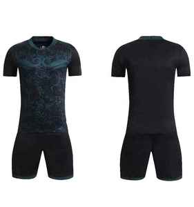 Conjunto de Camiseta de Fútbol con Cuello en V para Hombre, Degradado Azul y Rosa, Manga Corta, Poliéster que Absorbe la Humedad, Uniforme Deportivo de Verano - Product Image 4