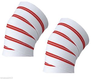 Bandes de genou de sécurité pour la musculation et l'haltérophilie, en Spandex et Nylon, réglables avec fermeture auto-agrippante, respirantes, prix de gros - Product Image 2