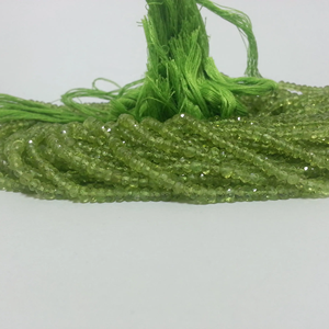 3mm 4mm Natural Green <b>Peridot</b> Faceted Rondelle Gemstone Beads Strand Jewelry Trending Product Buy Online Now At Affordable Price - Product Image 1