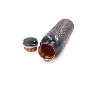 Black Hammered Copper Water <b>Bottle</b> Matte Finish Luxury Hydration <b>Flask</b> Reusable Metal Drinkware OEM ODM Wholesale Gift - Product Image 5