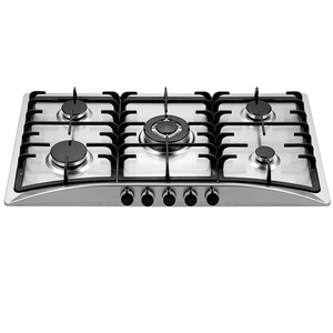 <strong>Professional</strong> 90cm 5-Burner <strong>Gas</strong> <strong>Stove</strong> Stainless Steel Built-In A-Class LPG Battery Household Electric Metal Knobs Hotel Kitchen - Product Image 1