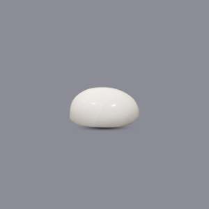 Natural White Coral Oval Cabochon Loose Gemstone 8.85 Carat Certified Wholesale - Product Image 3