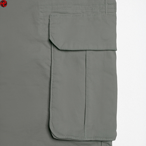 Pantalones Cortos Cargo Grises para Hombre, Pantalones Cortos de Trabajo Utilitarios con Múltiples Bolsillos, Ropa Casual de Verano, Pantalones Cortos Cargo para Hombre con Bolsillos Utilitarios, MOQ Bajo - Product Image 6