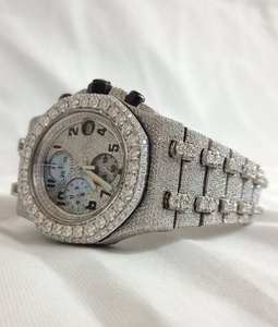Reloj de Lujo Hip-Hop Black Ocean Jewels Jambo con Movimiento Japonés de Cuarzo y Moissanita, Esfera de 41 mm, Correa de 20 mm, Caja de Aleación de Acero Inoxidable - Product Image 5