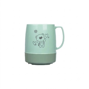 Cute Cartoon Kids <b>Plastic</b> Double Wall <b>Reusable</b> Dishwasher Safe Mouthwash <b>Cup</b>-Anti-Fall Toothbrush Washing Drinking Water Mug - Product Image 1